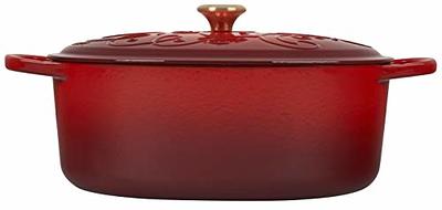 Cerise Red 6.75 quart Oval Dutch Oven Signature