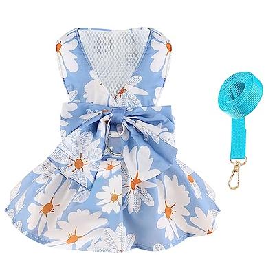 Puppy Dresses for Girl Small Dogs Summer Mesh Dress Princess Dog