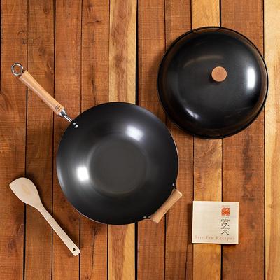 The Pioneer Woman Prairie Signature 14 inch Cast Aluminum Wok, Charcoal  Speckle - Yahoo Shopping