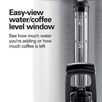 Hamilton Beach 40521 Coffee Urn and Hot Beverage Dispenser, 45 Cup, Fast  Brew, Silver - Yahoo Shopping