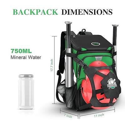 BAGNN Baseball Bag for Adult and Youth, Large Capacity Bat Bag Lightweight  Softball Bag with 2 Air Hole Shoe Compartment and Fence Hook, Waterproof Baseball  Backpack for Bat, Helmet, Gloves - Yahoo Shopping