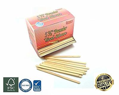 500pcs Wooden Coffee Tea Stirrers Craft Sticks Hot Corn Stick 5.5