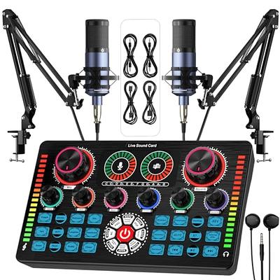 FIFINE Gaming Audio Mixer,Streaming 4-Channel RGB Mixer with XLR Microphone  Interface,for Game Voice,Podcast,AmpliGame SC3