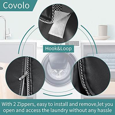 2Pack Washer and Dryer Covers, Portable Washer Cover with Zipper Design  Dustproof Waterproof Laundry Covers for Washer and Dryer, Washing Machine