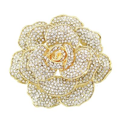 Elegant Rose Brooch, Flower Dimensional Rhinestone Brooches Pins, Wedding  Bouquet Broaches, Floral Dress Pin, Holiday Gift - Yahoo Shopping