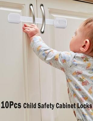 10-Packs Cabinet Locks for Babies, TOYPOPOR Childproofing Child