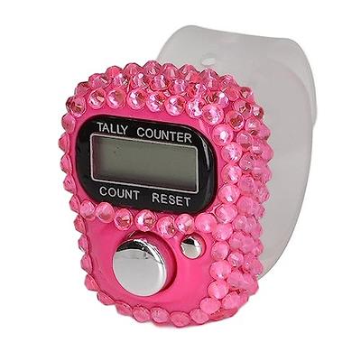  Hoteam Electronic Finger Counter LCD Digital Display Finger  Hand Tally Counter Mini 5-Digit Number Counter Clicker Track and Field Lap  Counters for Stitch Knitting Crochet Golf, 12 Colors (96) 