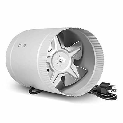 iPower 6 Inch Inline Booster Fan 174 CFM with Low Noise, Duct Exhaust HVAC Vent  Blower in Grow Tent, Basements, Bathrooms and Kitchens, Silver - Yahoo  Shopping