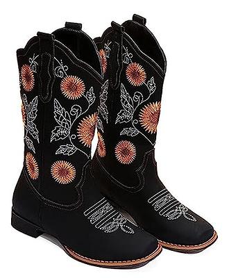 HISEA Rollda Cowboy Boots Women Western Boots Cowgirl Boots Ladies Pointy  Toe Fashion Boots : : Clothing, Shoes & Accessories