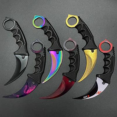 Karambit Knife Trainer Stainless Steel Practice Karambit Knife Fixed Blade  Training Karambit Knife with Sheath and Cord Suitable for Hiking, Adventure,  Survival and Collection 2 Pieces(Black Red) - Yahoo Shopping