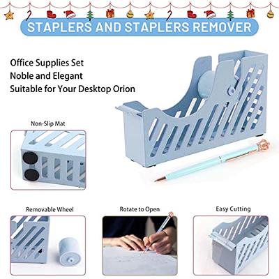 Creechwa Blue Desk Accessory Kit, Acrylic Stapler Set, Office Supplies Set  for Women and Student, with Tape Dispenser, Staple Remover, Ballpoint Pen,  1000 Staples, Gift Bag and Gift Boxes - Yahoo Shopping