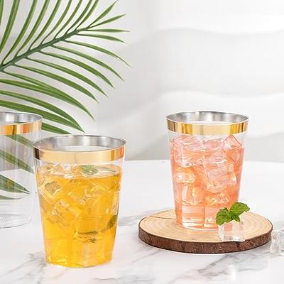 10 oz. Premium Clear Hard Disposable Plastic Cups. - 200 ct.