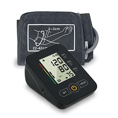  Blood Pressure Monitor, Mebak BP Machine Upper Arm Cuff,Automatic  Digital High Blood Pressure Monitor for Home Use, Pulse Rate Monitoring  Silver : Health & Household