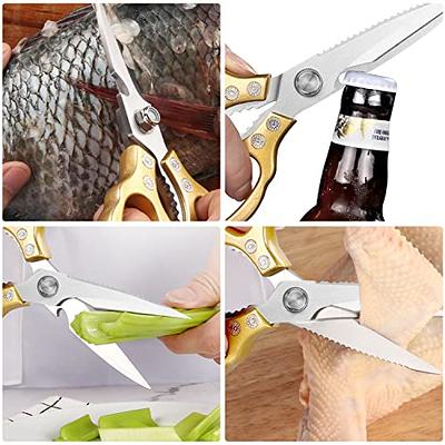 AWinjoy Kitchen Scissors, Heavy Duty Sharp Kitchen Shears