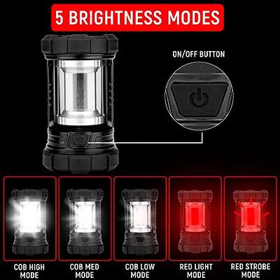 Rechargeable Camping Lantern, 3000LM 5 Light Modes Camping Light 4400  Capacity Phone Charger LED Impact-Resistant Flashlight Lantern Portable