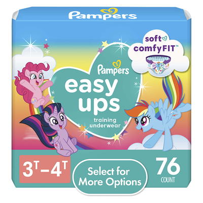 Pampers Easy Ups My Little Pony Training Pants Toddler Girls 3T/4T 76 Ct  (Select for More Options) - Yahoo Shopping