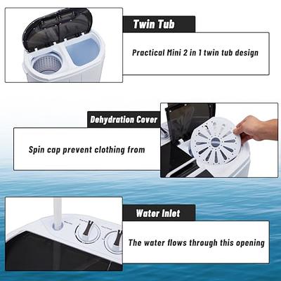 Kasunpul Portable Washer Compact Twin Tub Mini Washing Machine,  Washer(9Lbs) and Spinner(6.8Lbs), Portable Laundry Washer w/Wash and Spin  Cycle Combo, for Home Dorms - Yahoo Shopping