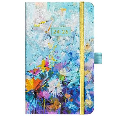  2024 Pocket Calendar by LADYACCES 2024 Weekly and Monthly  Planner for Purse, Small Agenda 2024 with Vegan Leather Hard Cover, Elastic  Closure, Inner Pocket, Pen Hold, Book Markers - 3.5