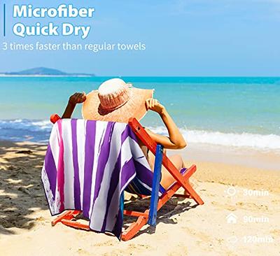 2 Pack Lightweight Thin Beach Towel Oversized 71x32 Big Extra