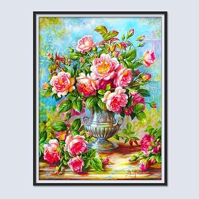 Dimenshion 11CT Stamped Cross Stitch Kits for Beginners,Full Embroidery  Sets Sewing Pattern Needlework-Flowers in Blooml 40×50cm - Yahoo Shopping