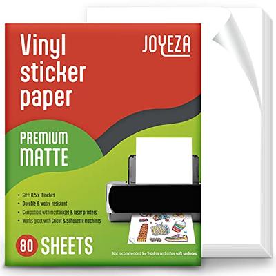 MECOLOUR Premium Printable Vinyl Sticker Paper Transparent 20 Sheets Clear  Vivid Colors, Tear Resistant - for Any Inkjet Printer - Yahoo Shopping