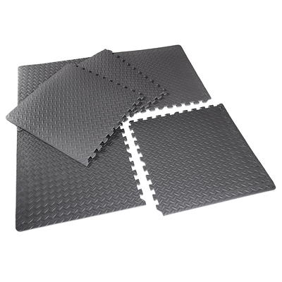 Philosophy Gym Exercise Equipment Mat, 36 x 84-Inch, 6mm Thick, High Density PVC Gym Floor Mat Black