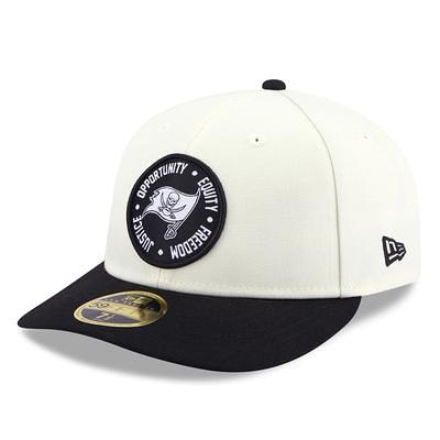 Men's New Era Cream/Scarlet Tampa Bay Buccaneers 2022 Sideline Low Profile 59FIFTY Fitted Hat