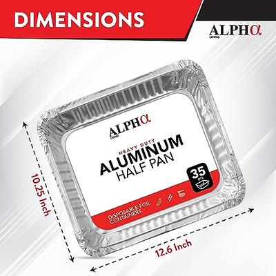 Aluminum Pans 9x13 Disposable Foil Pans Half Size Steam Table Deep Aluminum  Trays Heavy Duty - Tin Foil Disposable Pans, Bakeware, Lasagna Pans