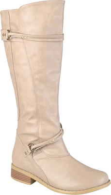 Harley Wide Calf Boots, Faux Leather Boots