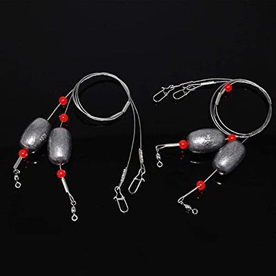 2 Pcs Drum Bottom Fishing Rig Red Fish Carolina Rig 1oz. Catfish 5