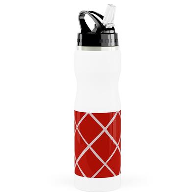 MABIS Rubber Water Bottle, Red