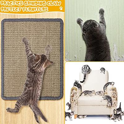 Natural Sisal Cat Scratcher Mat Durable Anti-Slip Cat Scratch Pad Cat  Scratching Pad Pet Cat Dog Scratch Board Protector for Cat Grinding Claws