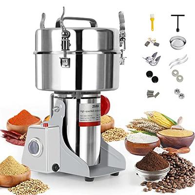 Electric Coffee Bean Spice Grinder Stainless Steel Herb Nut Seed Mill  Blender