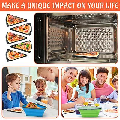 Pizza storage container, expandable pizza slicing container with