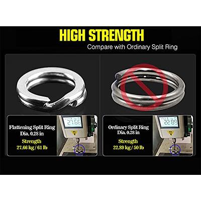  AMYSPORTS Lure Connector Solid Rings Fishing