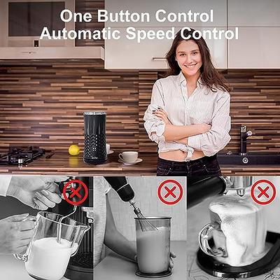 SIMPLETASTE Milk Frother, 4-in-1 Electric Milk Steamer, Automatic Warm and  Cold Foam Maker and Milk Warmer for Latte, Cappuccinos, Macchiato
