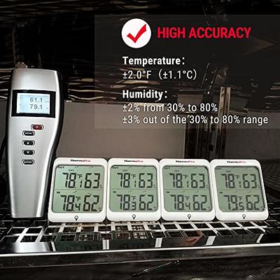 ThermoPro TP63BW Indoor Outdoor Thermometer Wireless Hygrometer, 500FT  Inside Outside Thermometer, Remote Temperature Monitor with Cold-Resistant  Sensor, Outdoor Thermometers for Patio Home Greenhouse 