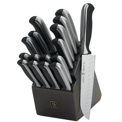 Premium 8-Piece German High Carbon Stainless Steel Kitchen Knives Set with  Rubber Wood Block, Professional Double Forged Full Tang Chef Knife Set