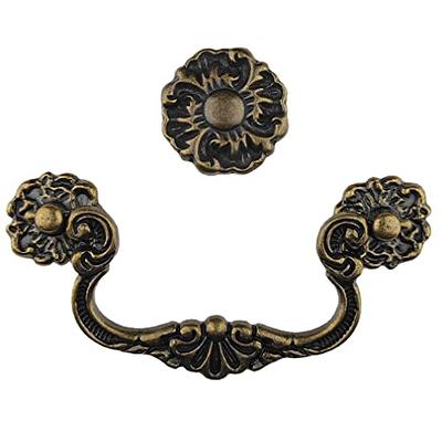 WenRan 4 C-C Vintage Style Bail Drawer Pull Drop Swing Handles Dresser  Pulls Cabinet Knob Antique Bronze (Bail Pull 4 Centers) (1,Holes Center to  Center: 4) - Yahoo Shopping