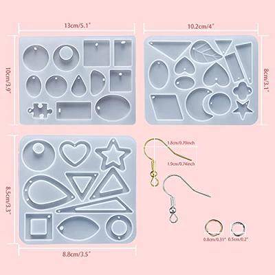 36 Pcs Resin Jewelry Molds Silicone Resin Earring Mold for Epoxy