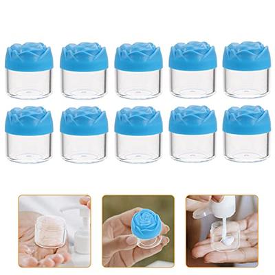 24 Pack Small Glass Containers with Lids 1 oz, Empty Jars with 6 Spatulas  for Creams, Cosmetics, DIY Ointments, Mixing (30ml)