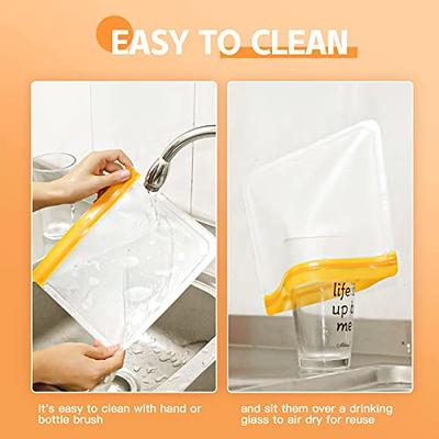 SPLF Dishwasher Safe Reusable Storage Bags, Reusable Sandwich Bags, Reusable  Snack Bags, Reusable Gallon Bags, BPA Free Freezer Safe Leakproof Silicone  and Plastic Free Lunch Bags Food Storage - SPLF