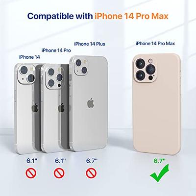 Miracase Designed for iPhone 14 Pro Max Phone Case with Screen  Protector,[Upgraded Enhanced Camera Protection],Shockproof Liquid Silicone  Case with