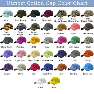 Utmost Unisex Classic Low Profile Cotton Baseball Cap Plain Blank