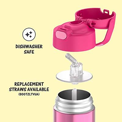 THERMOS FUNTAINER 12 Ounce Stainless Steel Vacuum Insulated Kids Straw  Bottle, Princess & FUNTAINER 12 Ounce Stainless Steel Vacuum Insulated Kids