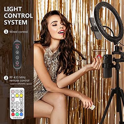 Neewer 12-inch RGB Ring Light Selfie Light Ring with Tripod Stand & Phone  Holder