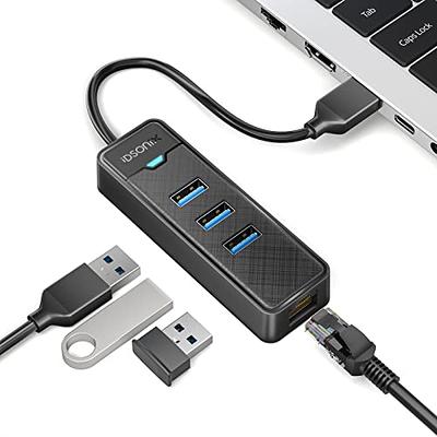 USB to Ethernet Adapter, CableCreation USB 3.0 to 10/100/1000 Gigabit Wired  LAN Network Adapter Compatible with Nintendo Switch, Windows, MacBook,  macOS, Mac Pro Mini, Surface Pro, Laptop, PC and More 