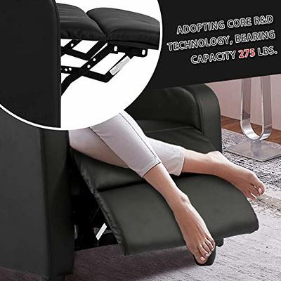 Massage Recliner Chair, Fabric Recliner Sofa Home Theater Seating with  Lumbar Support Winback Single Sofa Armchair Reclining Chair Easy Lounge for