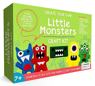 Little Monsters Beginners Sewing Kit - Awesome Gift for Girls