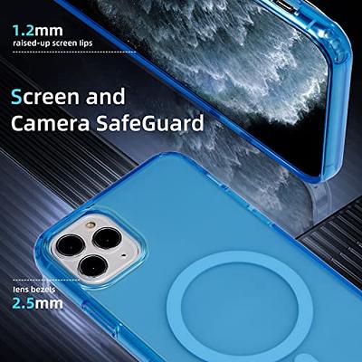 Mgnaooi Magnetic Case for iPhone 12 &iPhone 12 Pro Case [MIL-Grade Drop  Tested & Compatible with MagSafe] Translucent Matte Back with Aluminum  Alloy